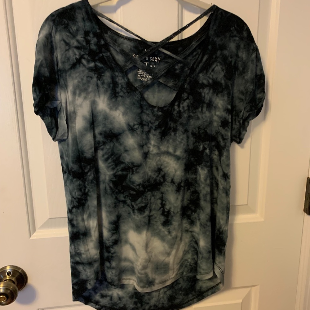 Black Tie-Dye T-Shirt